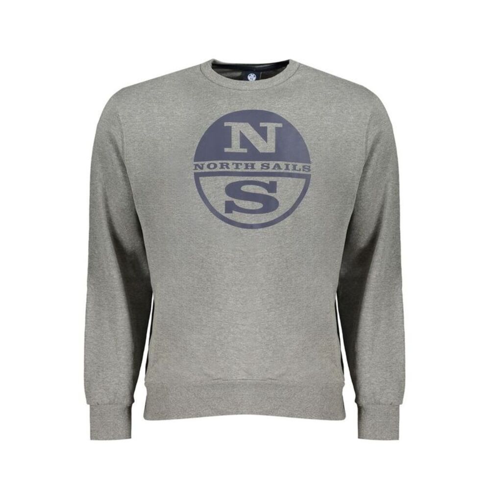 North Sails Grigio Cotton Men Men's Sweatshirt